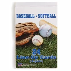 BSN Baseball/Softball Line-Up Card Booklet