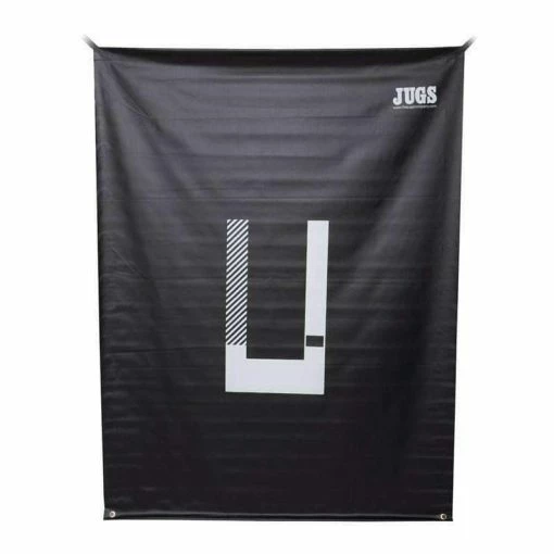 Batting Cage Backdrop With Pitcher's Trainer By JUGS -Baseball Shop jugs backdrop and pitchers trainer jugs unique sports