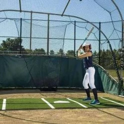 ProMounds Pro Lined Batting Mats -Baseball Shop promounds pro lined batting mats promounds 12 x 7 softball green unique sports 13